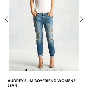 True Religion Audrey mid rise slim boyfriend jeans